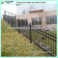 black tubular steel fencing panels for yard security